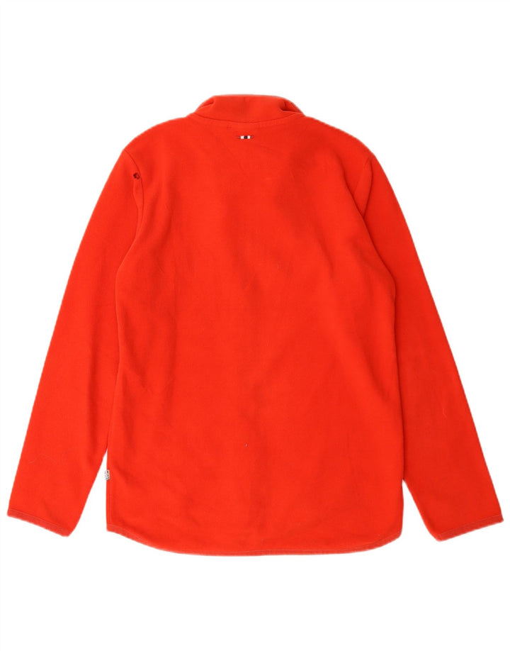Napapijri Jungen-Fleecejacke mit Grafik, 13–14 Jahre, rotes Polyester