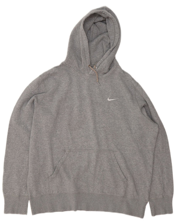 Nike Herren Hoodie Pullover XL Grau Baumwolle