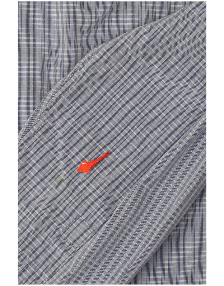 Calvin Klein Herren Slim Fit Hemd Größe 43 17 XL Blau kariert