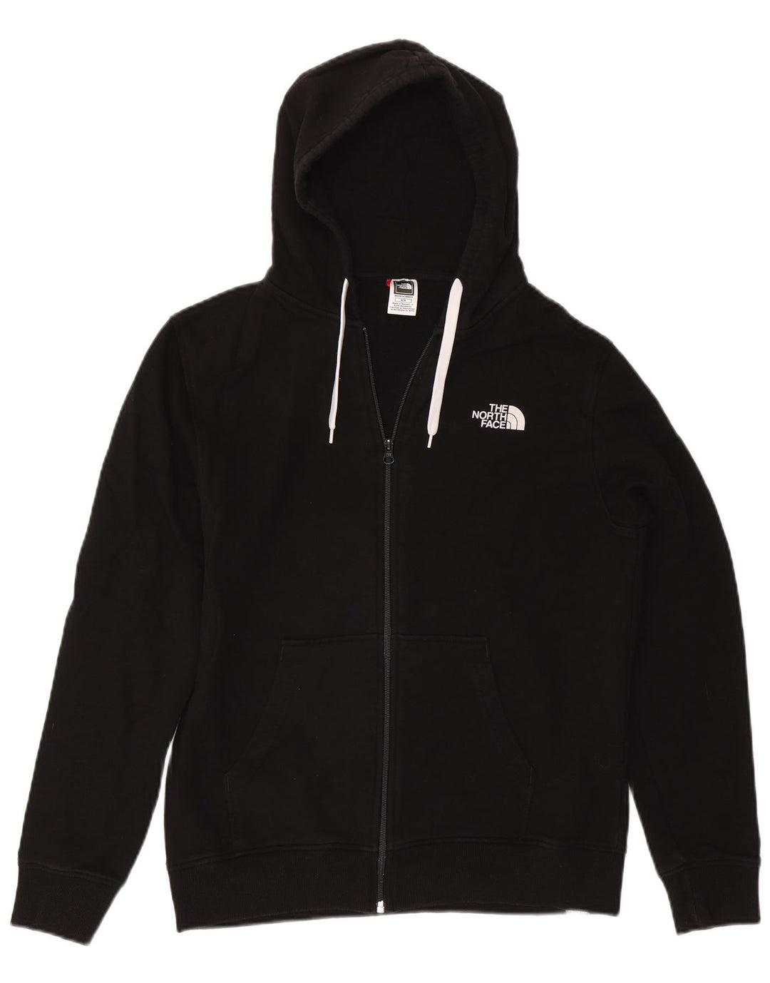 THE NORTH FACE Herren-Kapuzenpullover mit Reißverschluss, mittlere schwarze Baumwolle