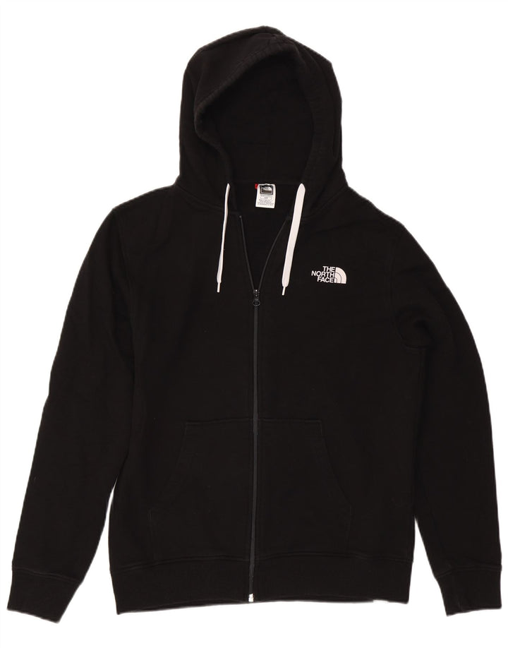 THE NORTH FACE Herren-Kapuzenpullover mit Reißverschluss, mittlere schwarze Baumwolle