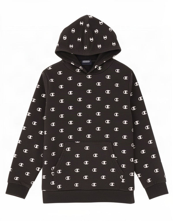 Champion Kapuzenpullover mit Grafik für Jungen, 11–12 Jahre, Größe L, schwarze Baumwolle