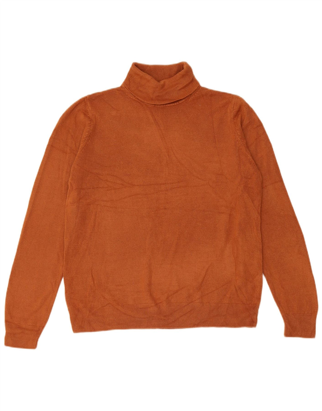 Marks & Spencer Rollkragenpullover für Damen, Gr. 14, Größe L, Braun, Acryl