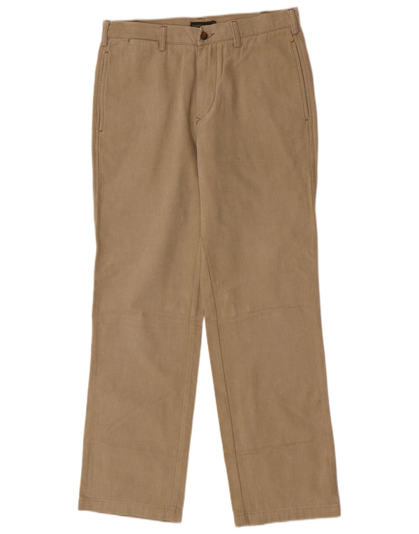 Henry s Herren gerade Chinohose IT 48 Medium W30 L30 Beige