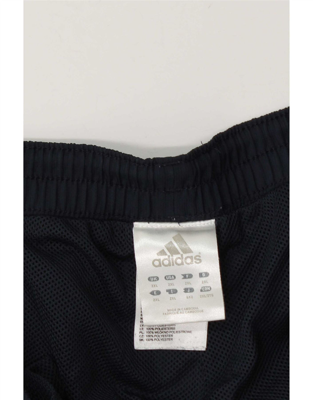 Adidas Herren-Trainingshose 2XL, Marineblau, Colourblock-Polyester
