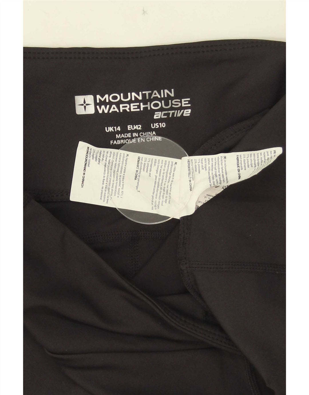 Mountain Warehouse Capri-Leggings für Damen, UK 14, Mittelschwarz, Farbblock