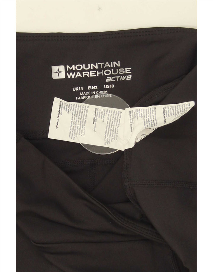 Mountain Warehouse Capri-Leggings für Damen, UK 14, Mittelschwarz, Farbblock