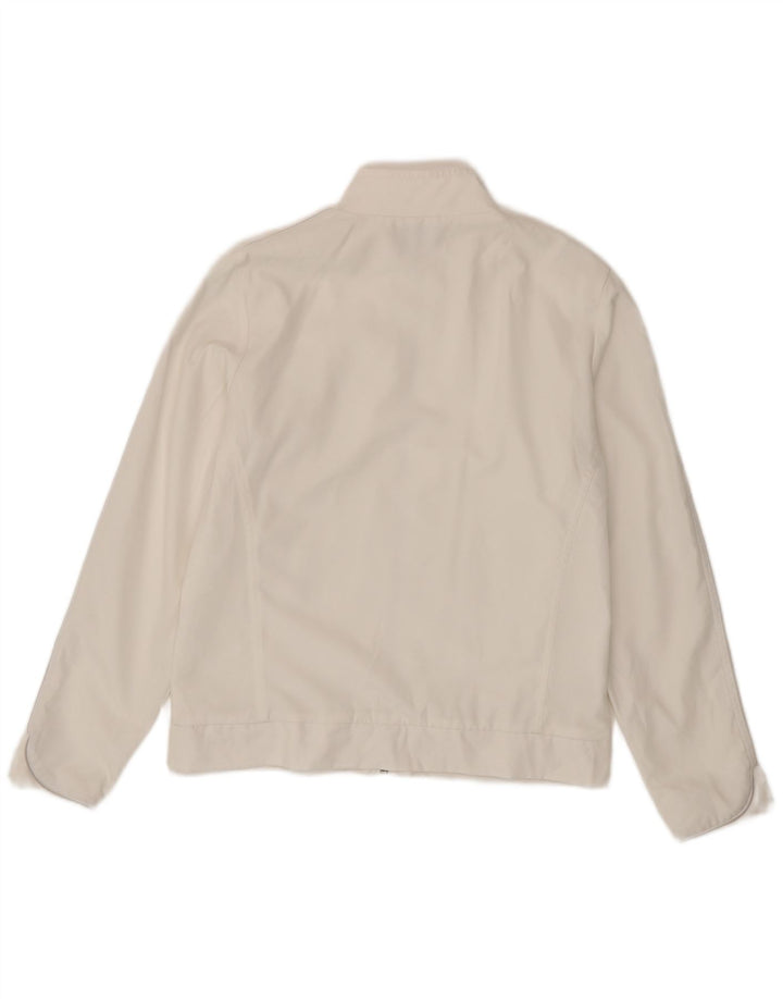 Sergio Tacchini Damen-Trainingsanzug, Oberteil, Jacke, Größe 14, mittelweiß
