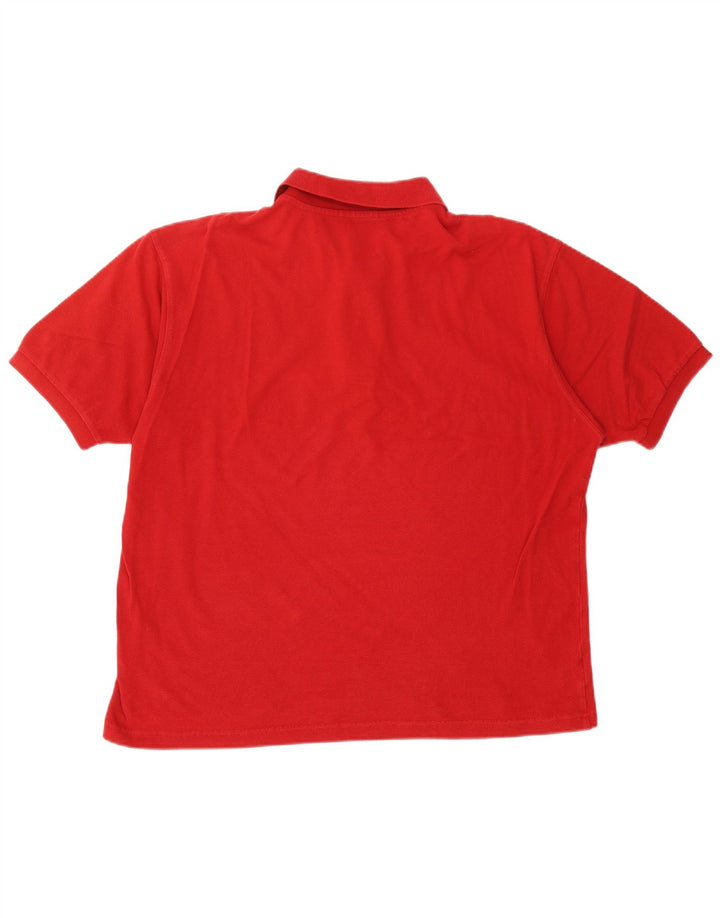 Fred Perry Herren-Poloshirt XL, rote Baumwolle