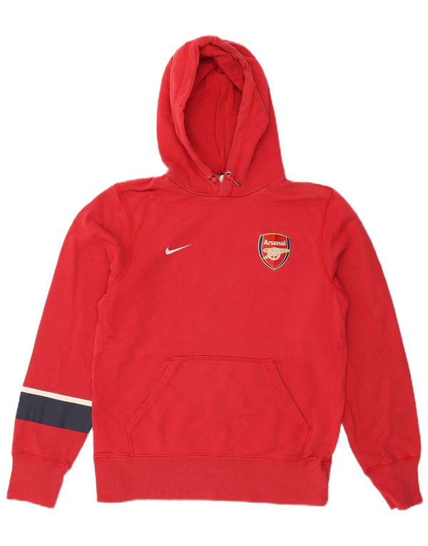 Nike Damen Arsenal Graphic Hoodie Pullover UK 10 Small Rot Farbblock