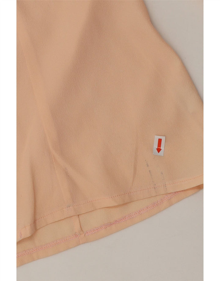 VINTAGE Womens 3/4 Sleeve Shirt Blouse UK 14 Medium Pink Vintage Vintage and Second-Hand Vintage from Messina Hembry 