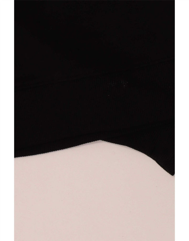 Übergroßer Sweatshirt-Pullover für Damen von Zara, UK 14, mittlere schwarze Baumwolle