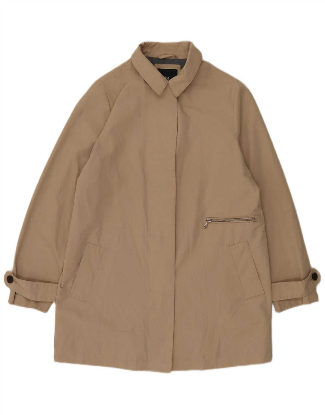Crew Clothing Damenmantel UK 12 Mittelbeige Baumwolle