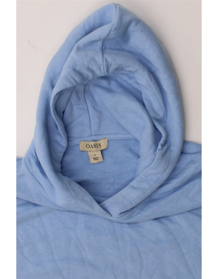 OASIS Womens Hoodie Jumper UK 14 Medium Blue Polyester Vintage Oasis and Second-Hand Oasis from Messina Hembry 