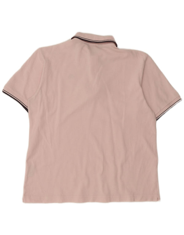 Kappa Herren-Poloshirt aus mittelrosa Baumwolle