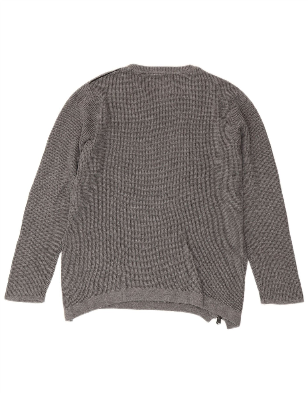 Zara Jungen-Pullover mit Rundhalsausschnitt, 9–10 Jahre, graue Baumwolle