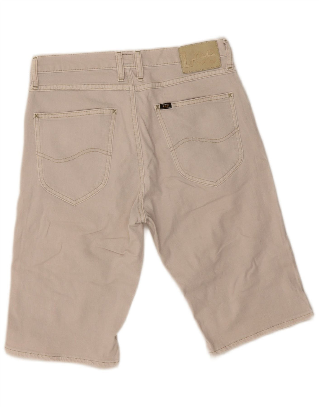 Lee Herren Jeansshorts W30 Mittelbeige Baumwolle