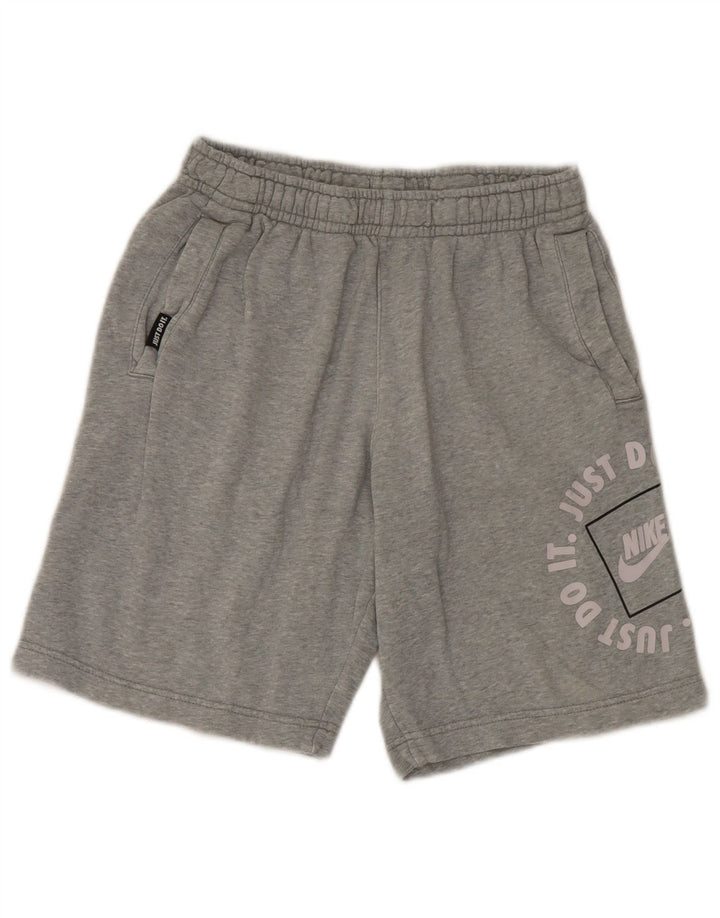 Nike Herren Graphic Sport Shorts XS Graue Baumwolle