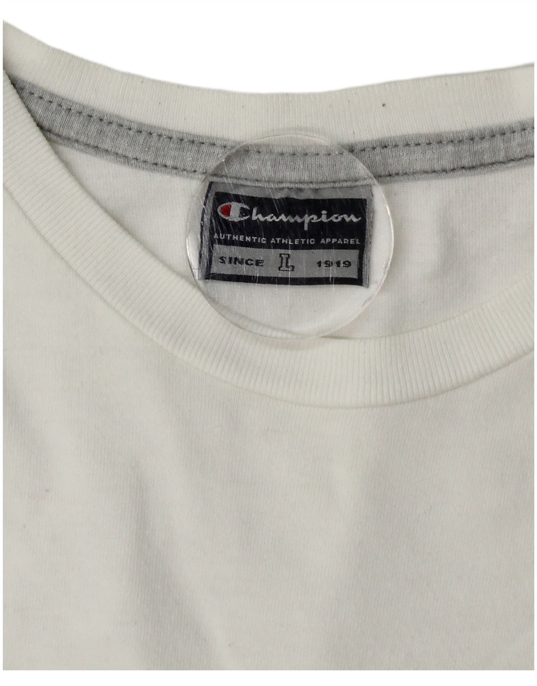 Champion Herren-T-Shirt mit Grafik, Größe L, Weiß