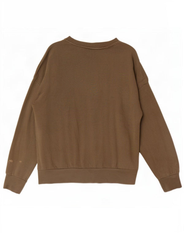 U.S. Polo Assn. Damen-Sweatshirt-Pullover UK 14 Medium Khaki Baumwolle