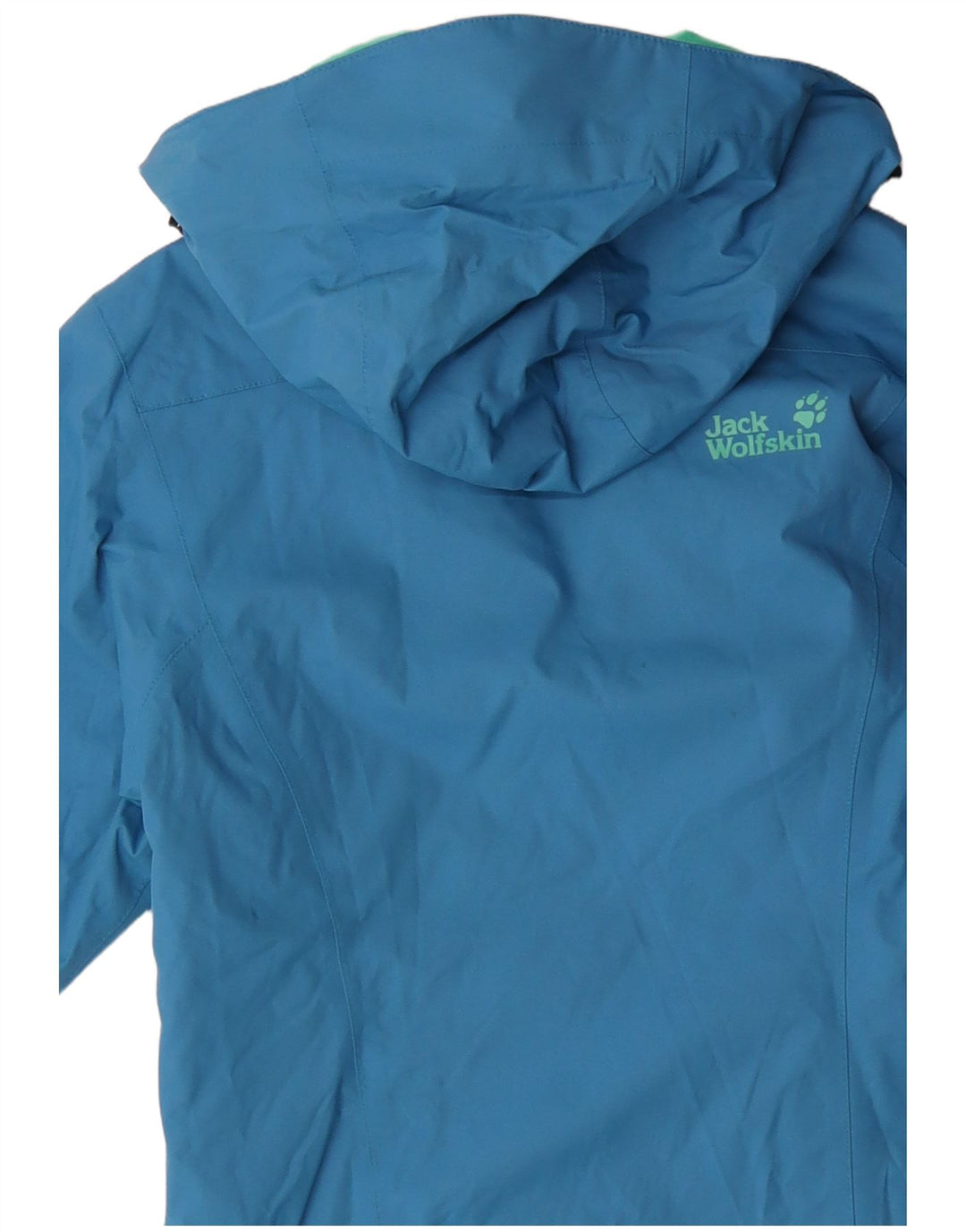 JACK WOLFSKIN Damen-Windbreakerjacke mit Kapuze, Größe S, Blau, Polyamid