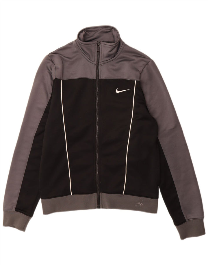Nike Herren-Trainingsoberteil, Jacke, Größe S, Grau, Farbblock-Polyester