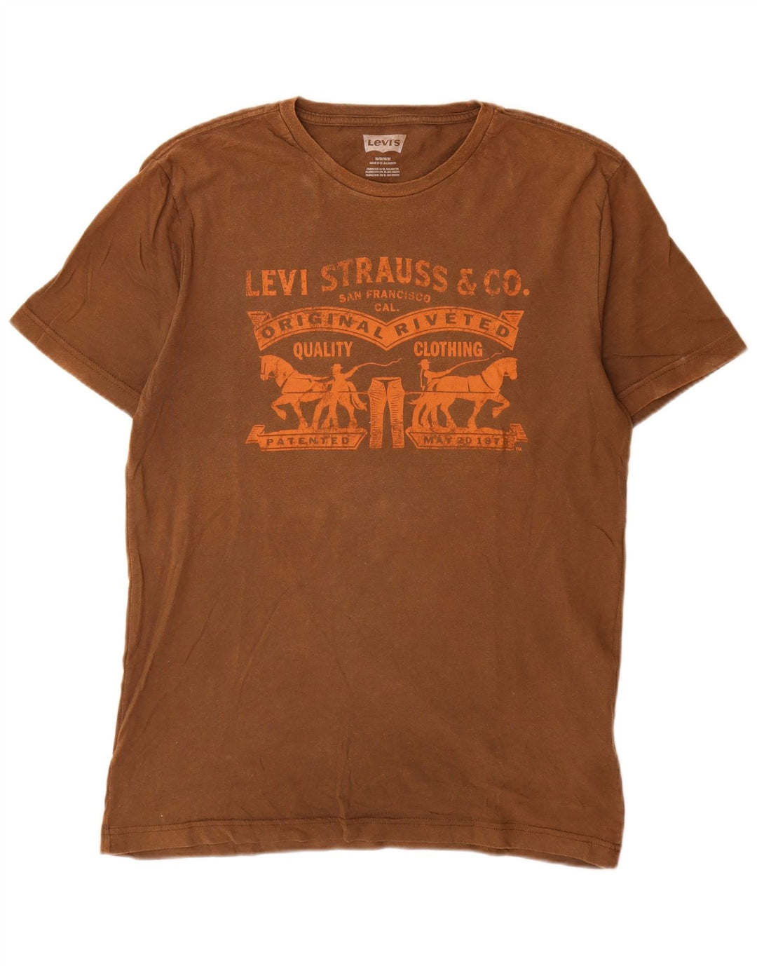 Levi's Herren-T-Shirt mit Grafik, mittelbraune Baumwolle