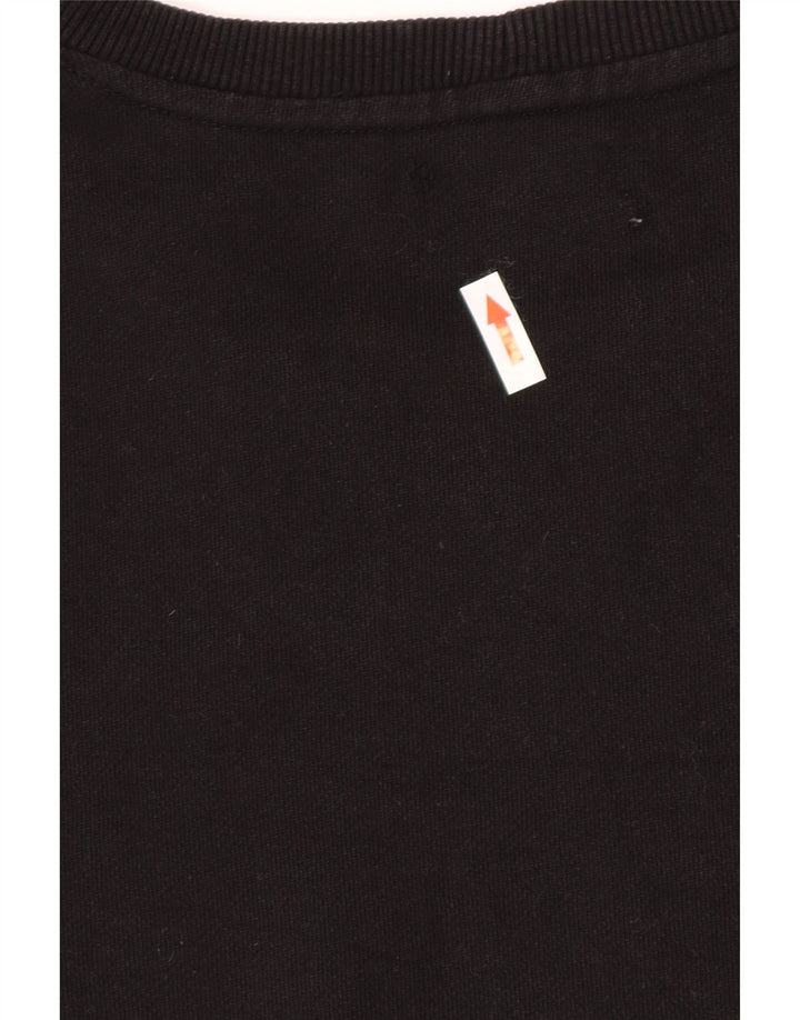 Zara Herren-Sweatshirt-Pullover, große schwarze Baumwolle