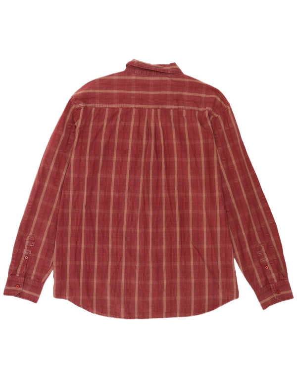 Wrangler Herrenhemd 2XL, kastanienbraun, kariert, Baumwolle