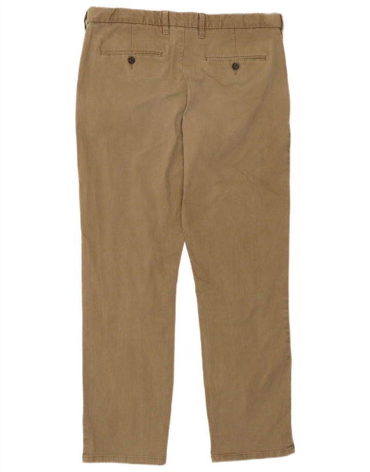 Marks & Spencer Herren-Chinohose mit normaler Passform, W36 L31, Khaki, Baumwolle