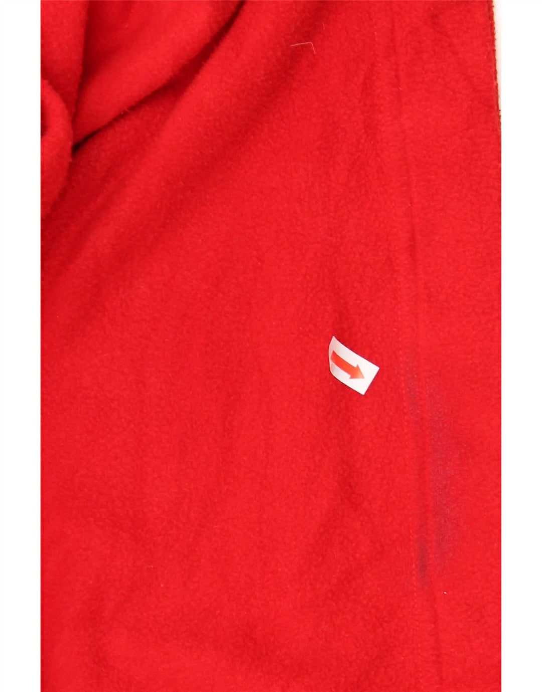 Think Pink Herren-Fleecepullover mit Rollkragen, XL, rotes Farbblock-Polyester