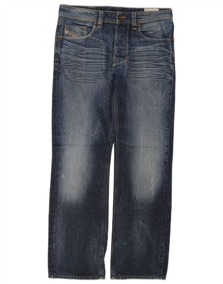 Diesel Herren Larkee Regular Straight Jeans W30 L32 Blaue Baumwolle