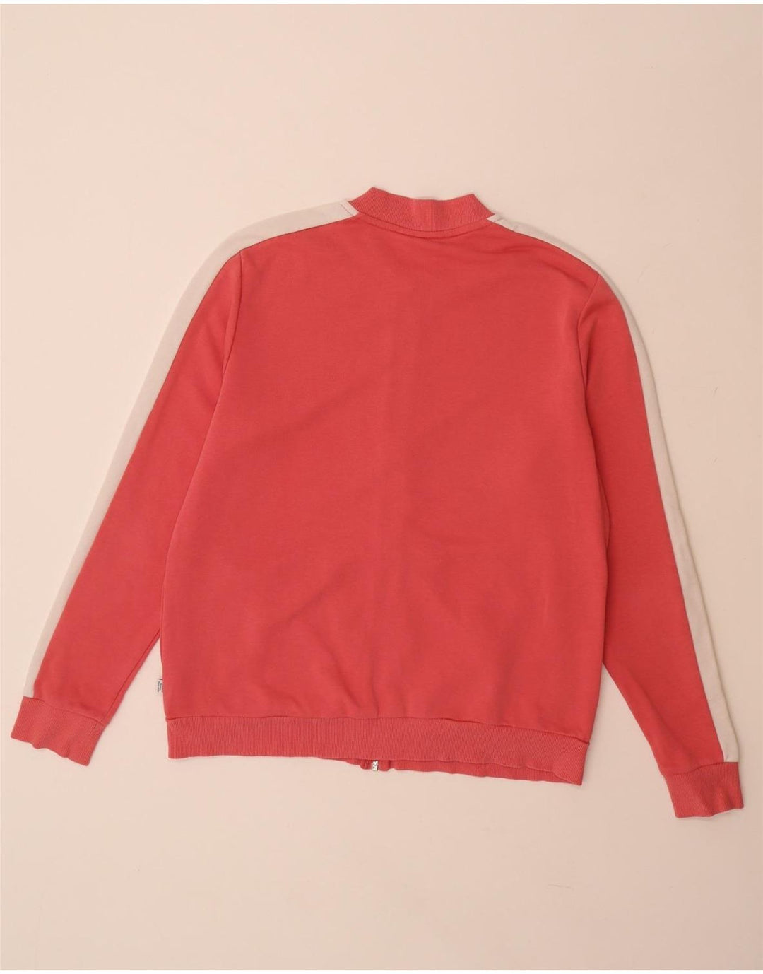 PUMA Damen-Trainingsanzug-Top-Jacke UK 18 XL rosa Colourblock-Baumwolle