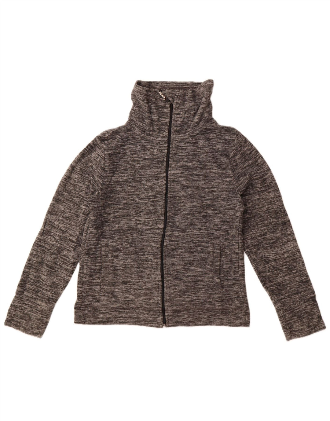 Calvin Klein Damen Performance Fleecejacke UK 10 Small Grau meliert