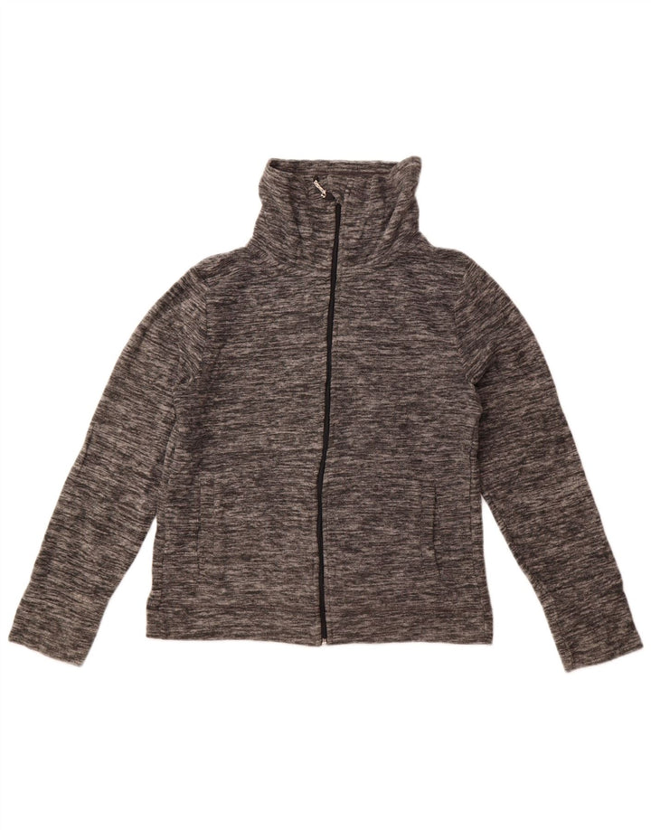 Calvin Klein Damen Performance Fleecejacke UK 10 Small Grau meliert