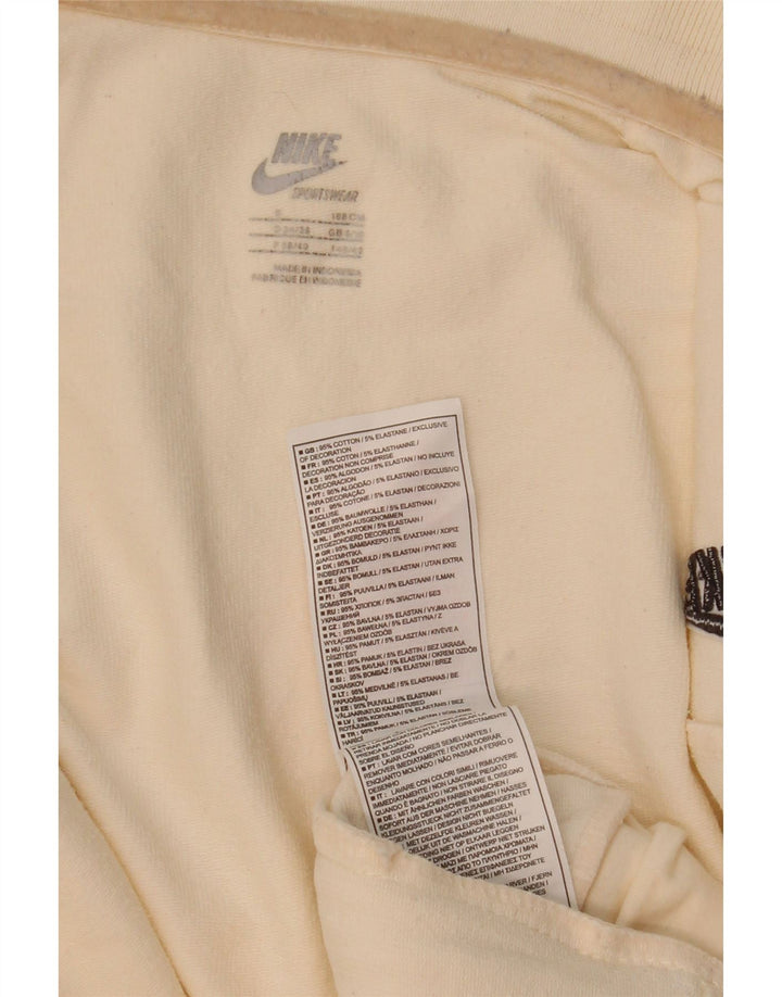 Nike Damen-Trainingsanzugoberteil, UK-Größe 8/10, Größe S, weiße Baumwolle