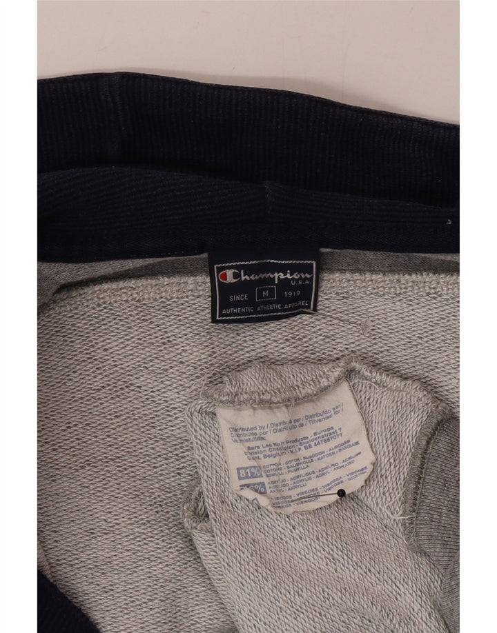 Champion Herren-Kapuzenpullover mit Reißverschluss, mittelgraue Colourblock-Baumwolle