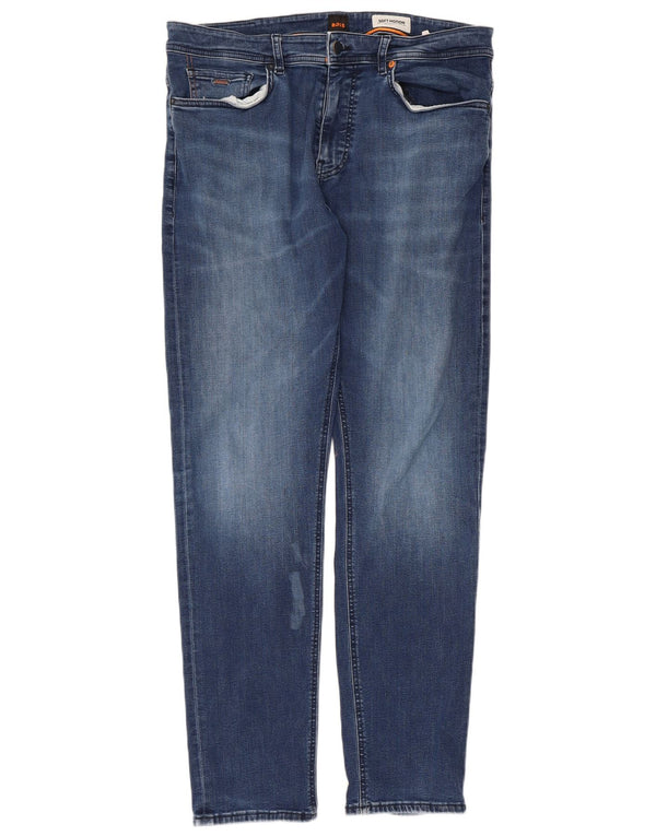 Hugo Boss Damen Soft Motion Slim Jeans W36 L34 Blaue Baumwolle