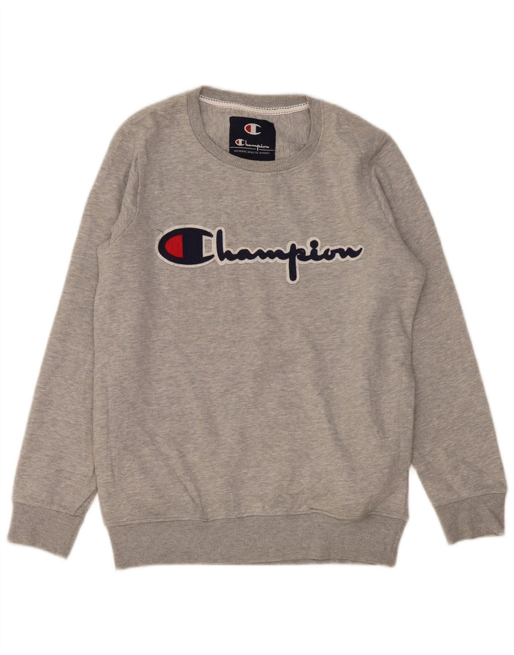 Champion Herren-Sweatshirt mit Grafik, Mittelgrau