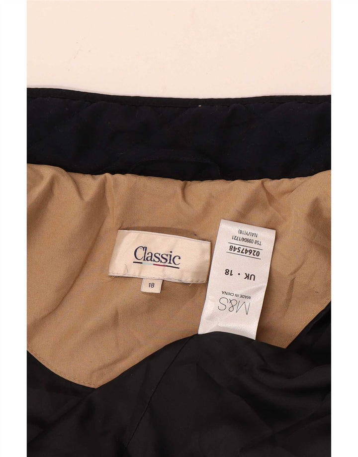 CLASSIC Damen Steppjacke UK 18 XL Marineblau Polyester