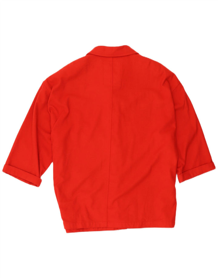 Marina Sport Damen-Shaket-Jacke mit 3/4-Ärmeln, Größe 21, mittelrot