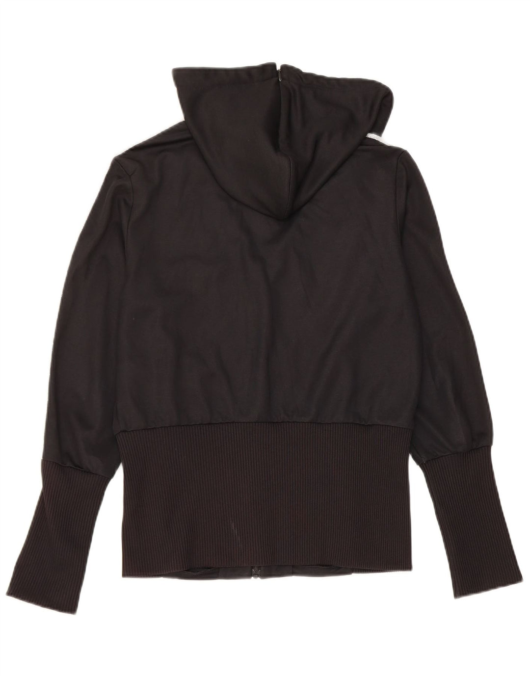 Adidas Damen Zip Hoodie Pullover UK 18 XL Schwarz Polyester