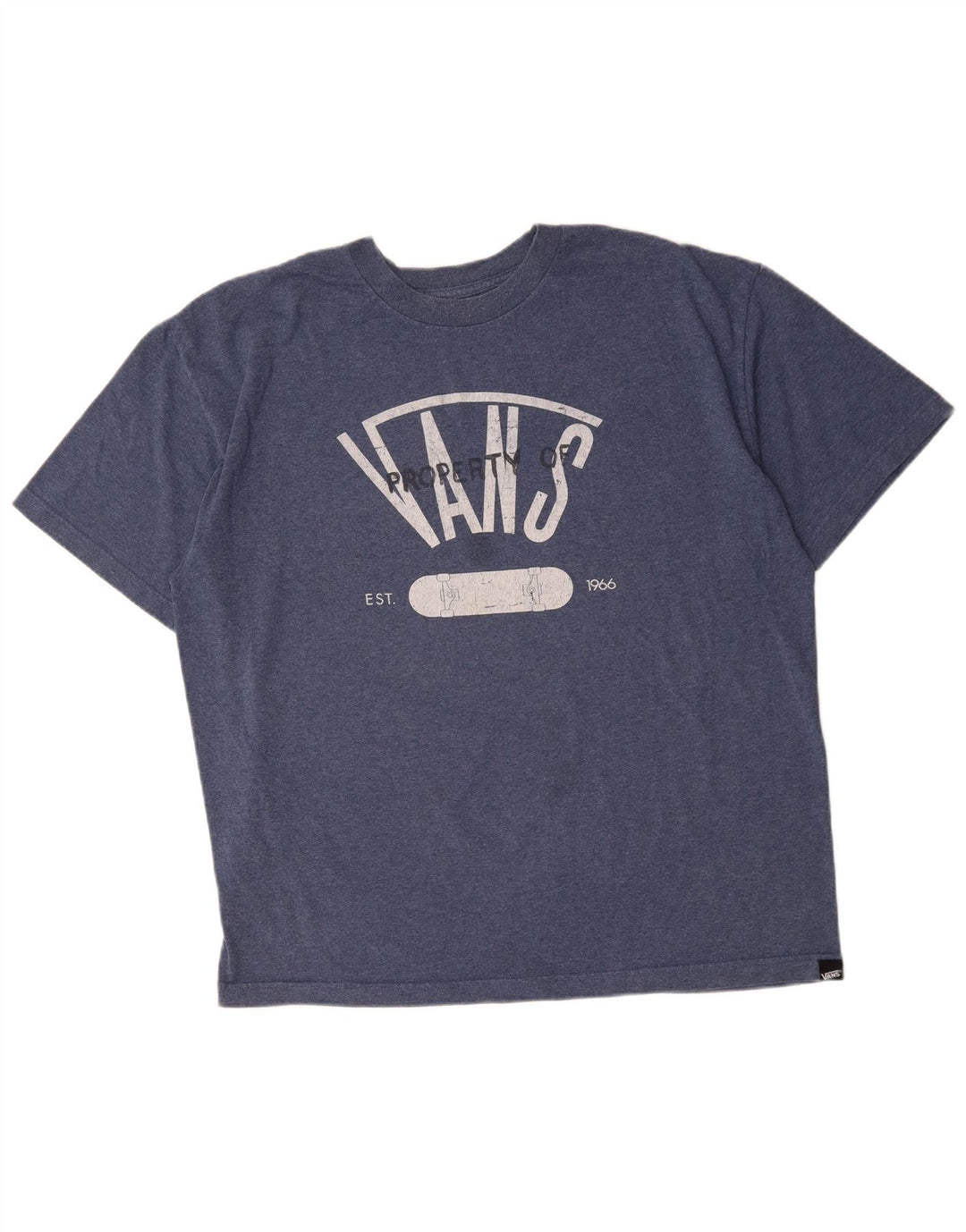 Vans Herren Grafik-T-Shirt-Oberteil XL aus marineblauer Baumwolle