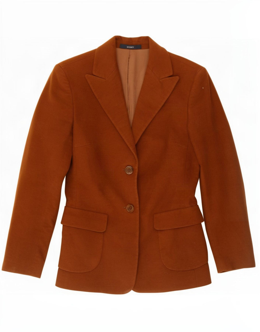 Seventy Damen-Blazer mit 2 Knöpfen, IT 40, kleine braune Baumwolle