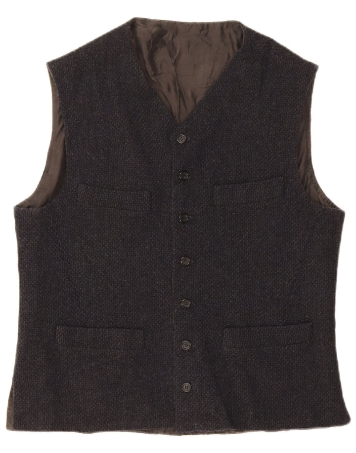 Vintage Herren Utility Gilet UK 36 Small Grau