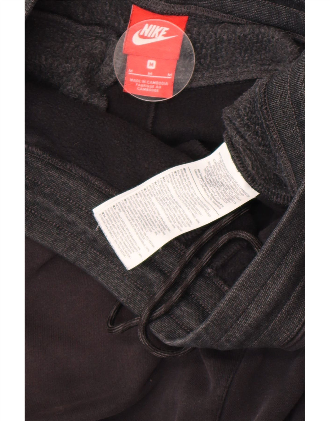 Nike Herren-Trainingshose, Jogginghose, Mittelschwarz, Colourblock-Baumwolle