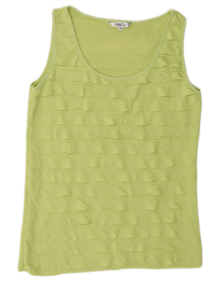 M&Co Damen-Trägershirt UK 14 Mittelgrünes Polyester