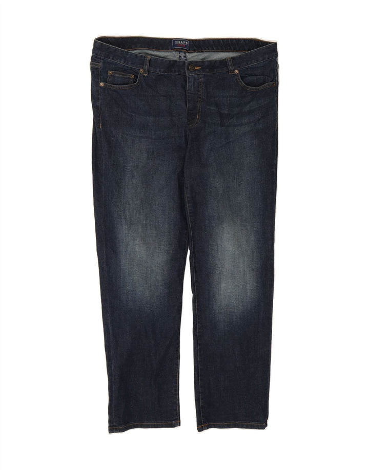 CHAPS Womens Straight Jeans US 16 2XL W40 L30 Blue Cotton Vintage Chaps and Second-Hand Chaps from Messina Hembry 
