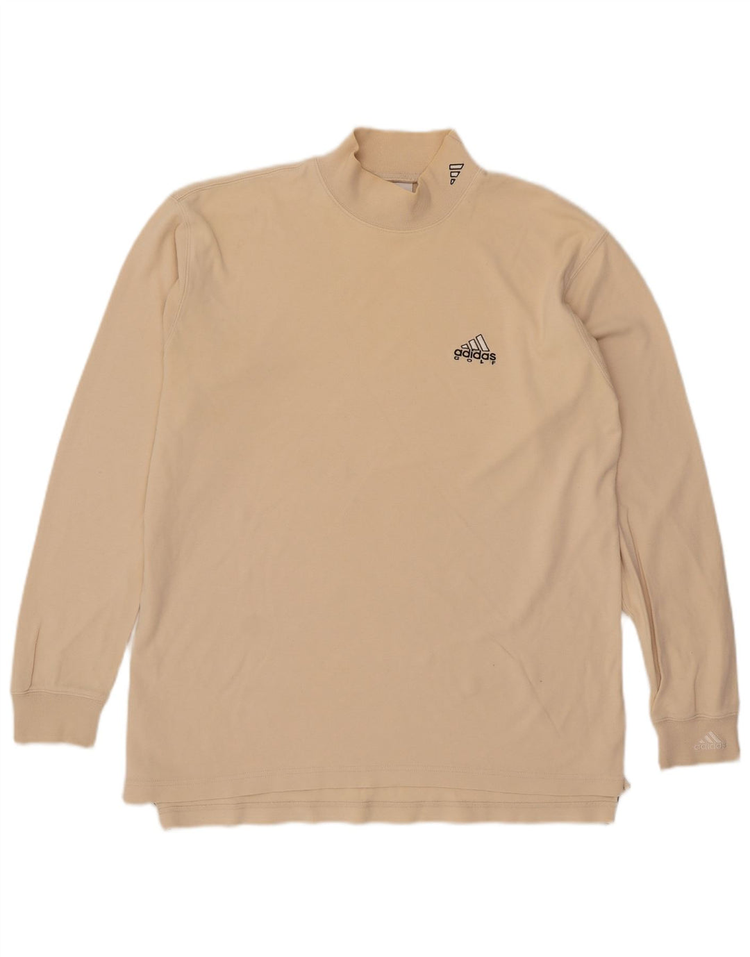 Adidas Herren Top Langarm UK 38/40 Mittelbeige Baumwolle