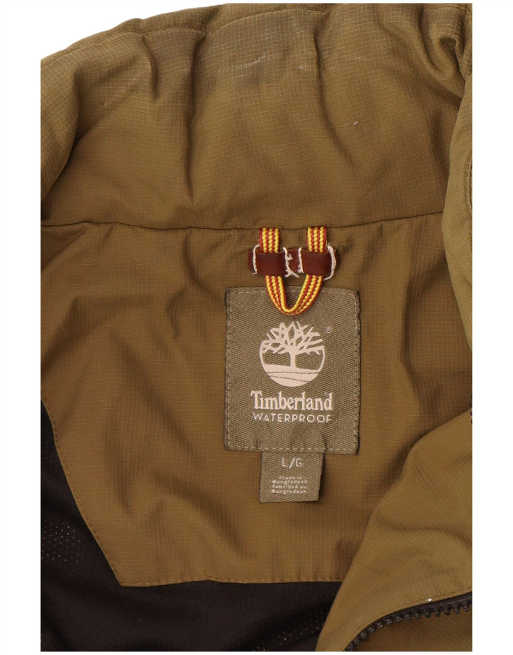 Timberland Herren Regenjacke UK 40 Large Khaki Nylon